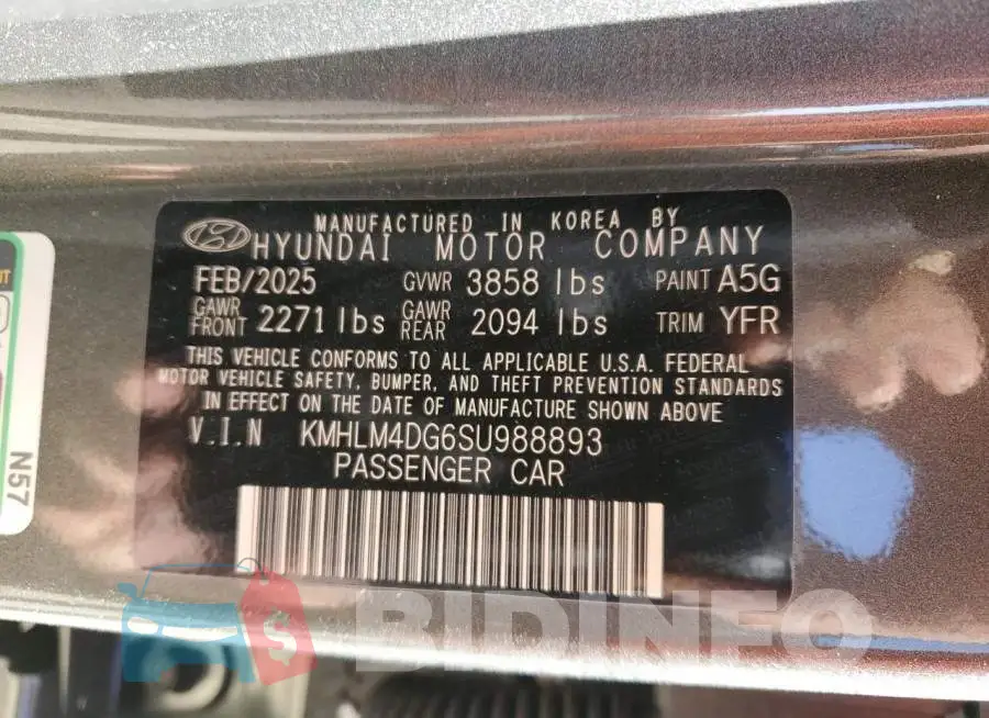 KMHLM4DG6SU988893 Photo# 12