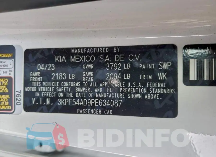 3KPF54AD9PE634087 Photo# 13