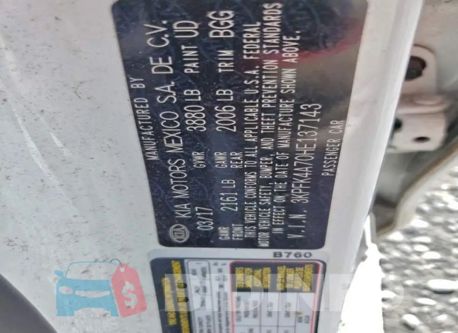 3KPFK4A70HE137143 Photo# 13