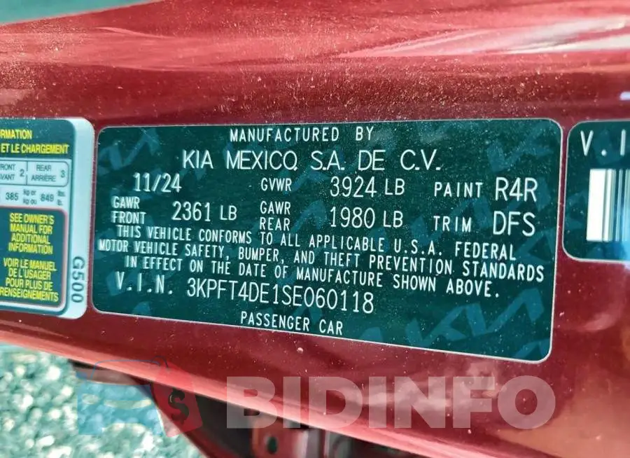 3KPFT4DE1SE060118 Photo# 12