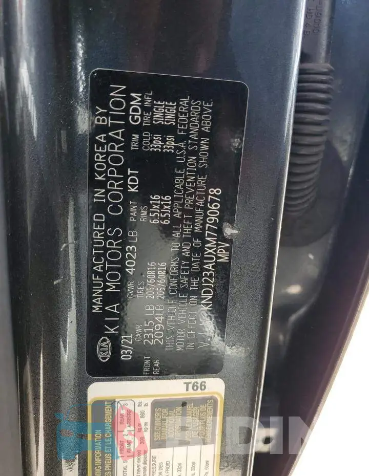 KNDJ23AUXM7790678 Photo# 13