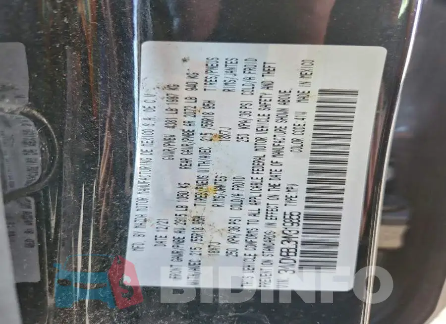 3MVDMBBL3MM319855 Photo# 13