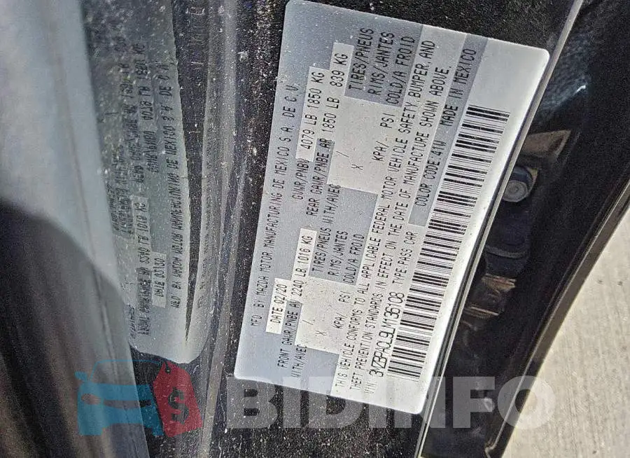 3MZBPACL9LM136108 Photo# 13