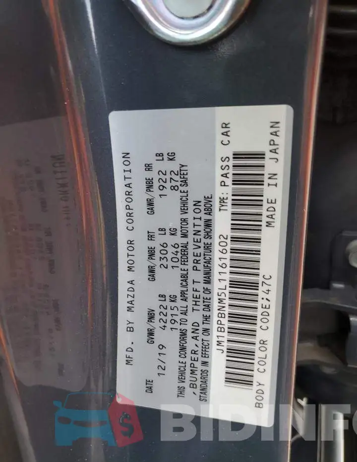 JM1BPBNM5L1161602 Photo# 12