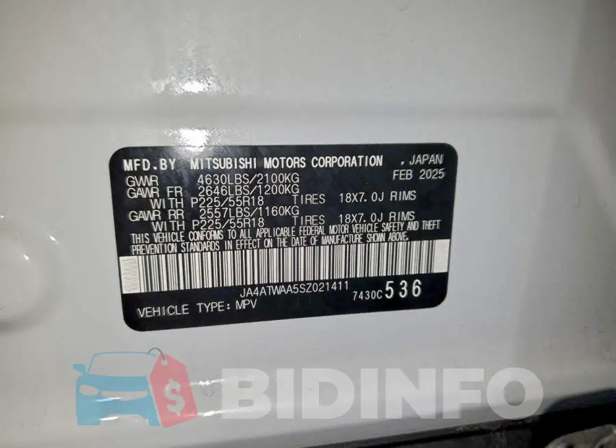 JA4ATWAA5SZ021411 Photo# 13