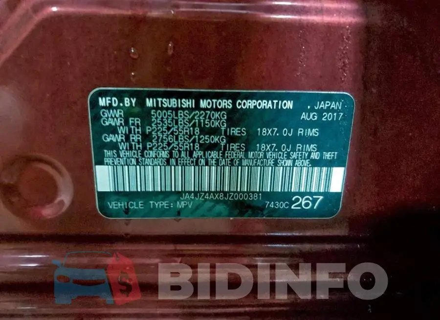 JA4JZ4AX8JZ000381 Photo# 14