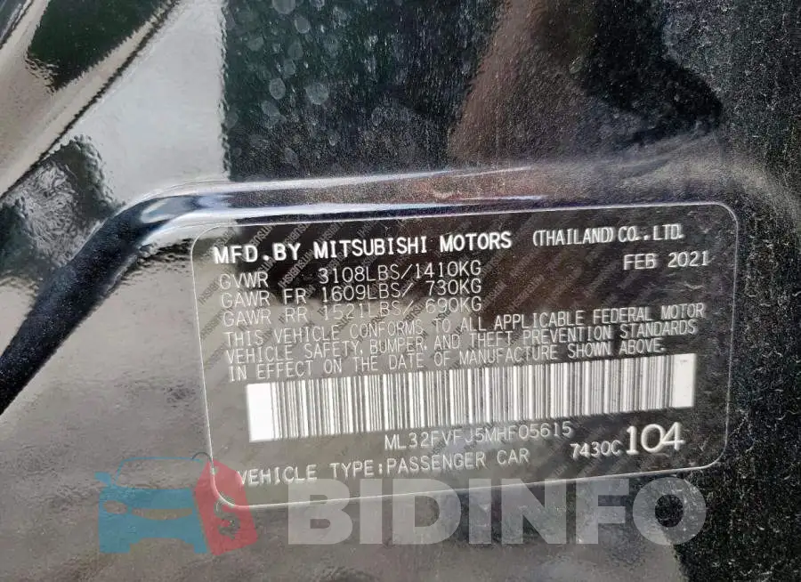 ML32FVFJ5MHF05615 Photo# 12