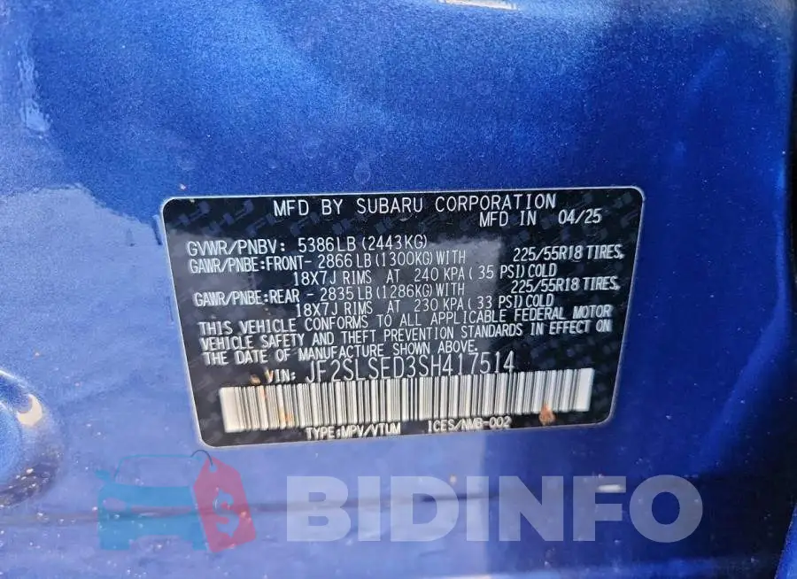 JF2SLSED3SH417514 Photo# 13
