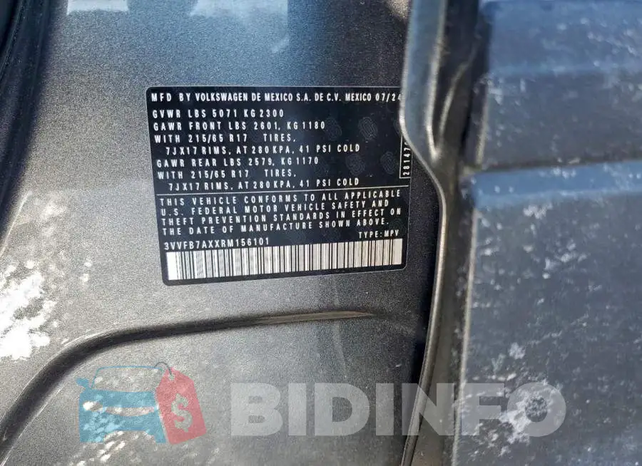 3VVFB7AXXRM156101 Photo# 13