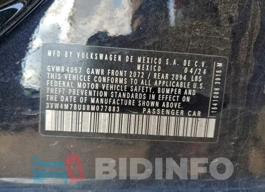 3VW4M7BU8RM077883 Photo# 13