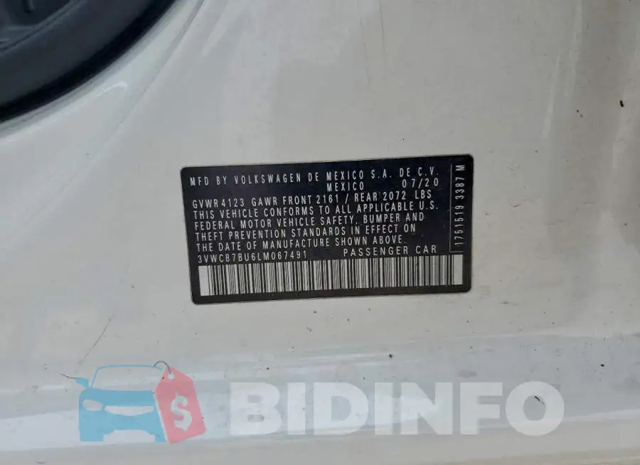 3VWCB7BU6LM067491 Photo# 12