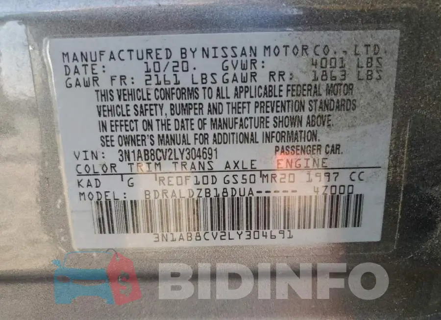 3N1AB8CV2LY304691 Photo# 12