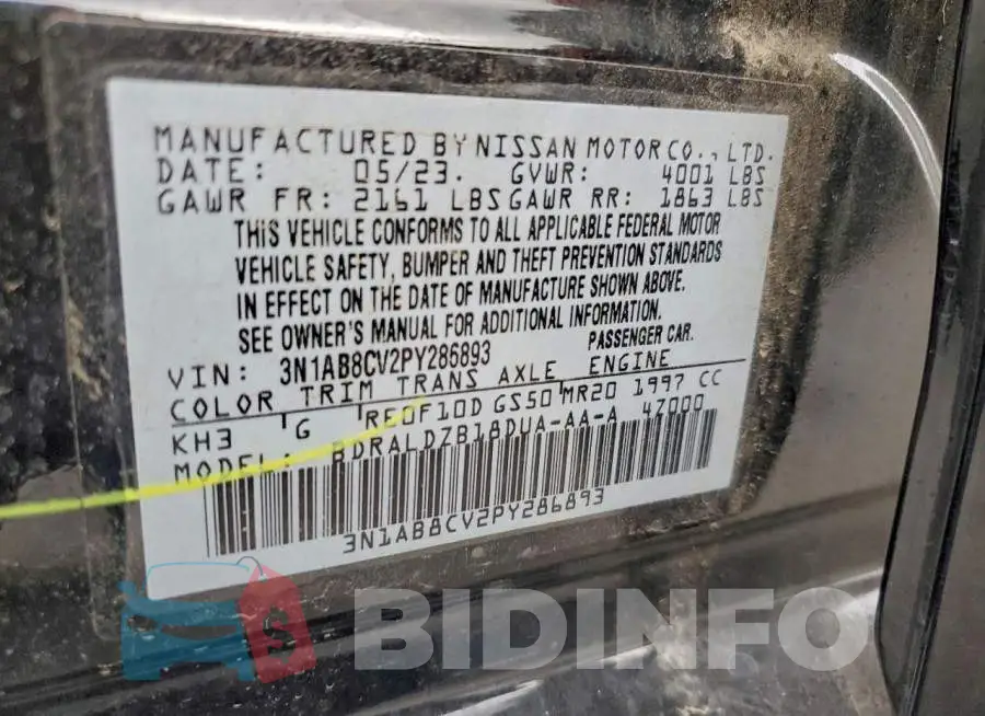 3N1AB8CV2PY286893 Photo# 12