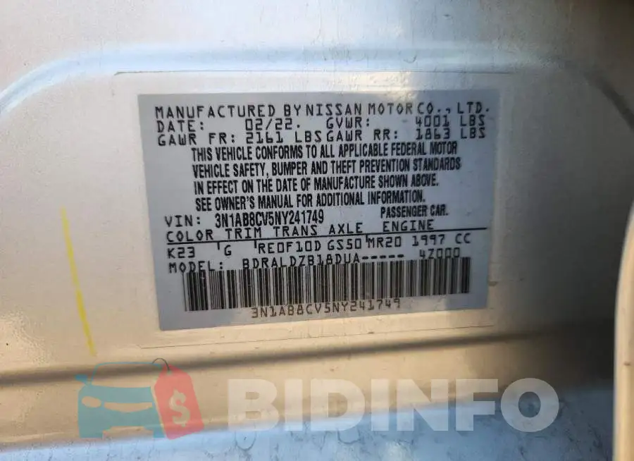 3N1AB8CV5NY241749 Photo# 12
