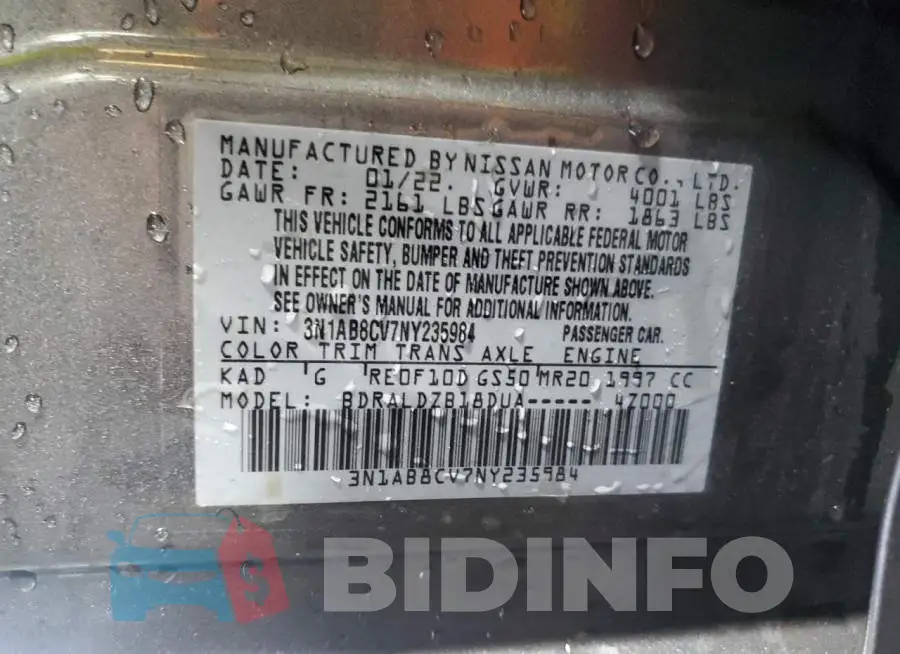 3N1AB8CV7NY235984 Photo# 12
