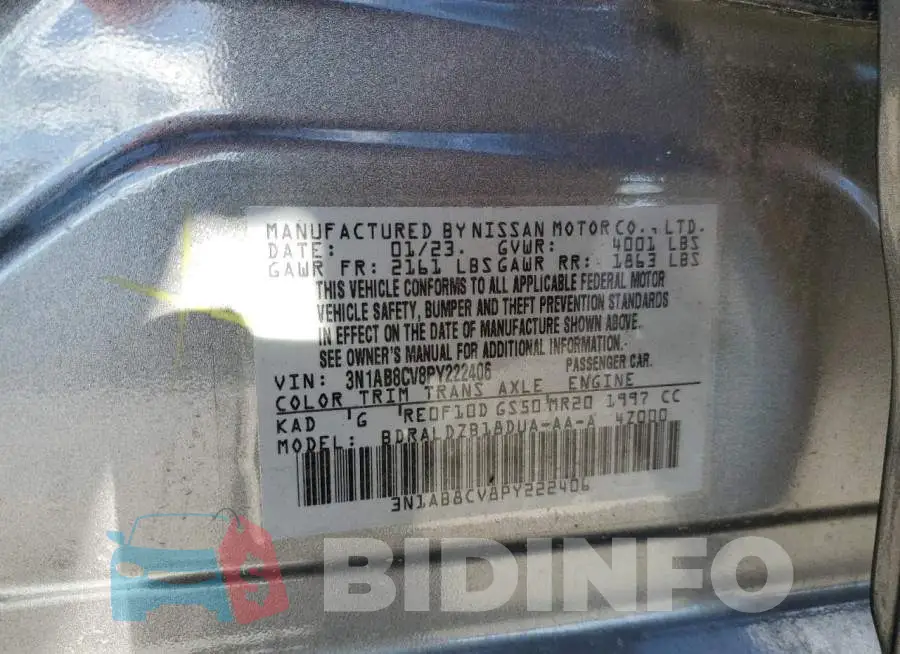 3N1AB8CV8PY222406 Photo# 12