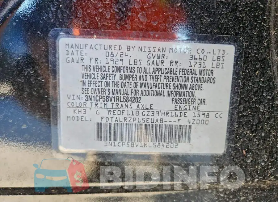 3N1CP5BV1RL584202 Photo# 14