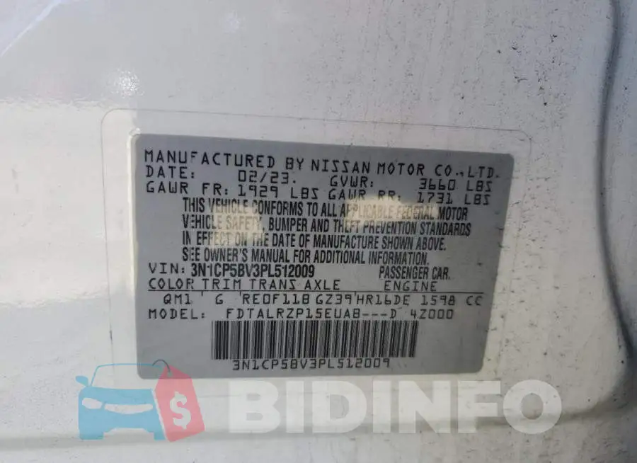 3N1CP5BV3PL512009 Photo# 13