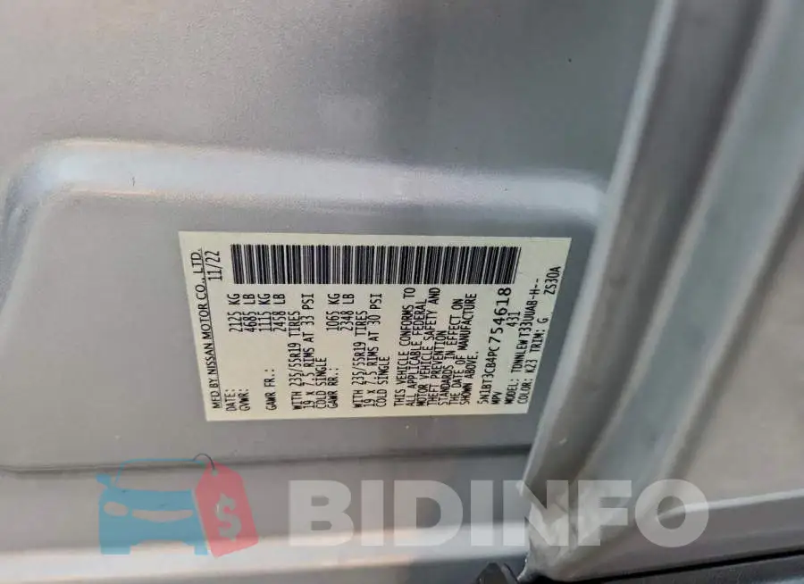 5N1BT3CB4PC754618 Photo# 12