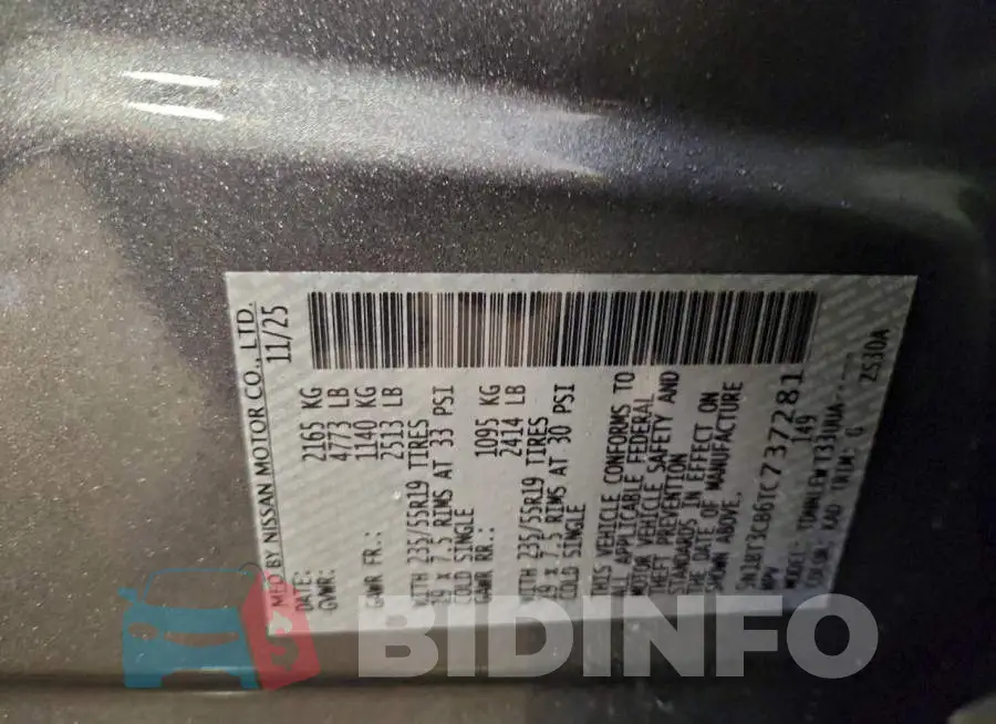 5N1BT3CB6TC737281 Photo# 13
