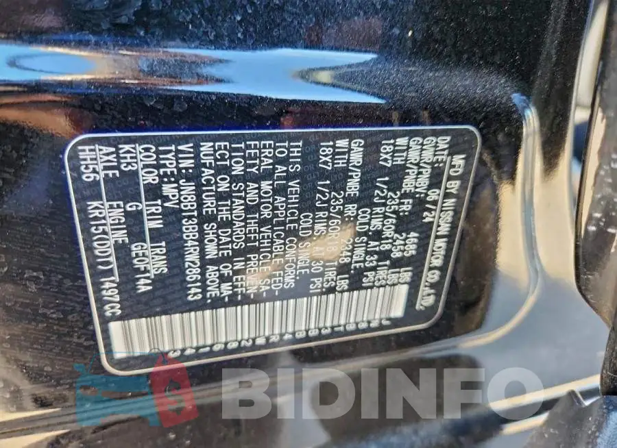 JN8BT3BB4RW286143 Photo# 14