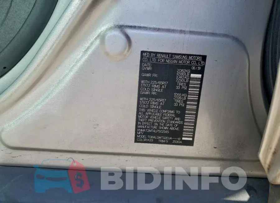 KNMAT2MT4LP502145 Photo# 13