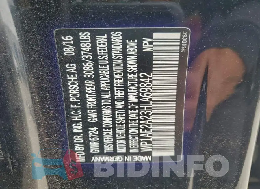 WP1AE2A23HLA69842 Photo# 14
