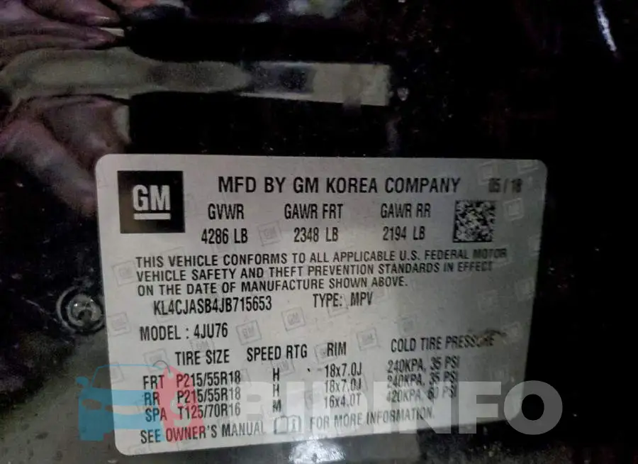 KL4CJASB4JB715653 Photo# 14
