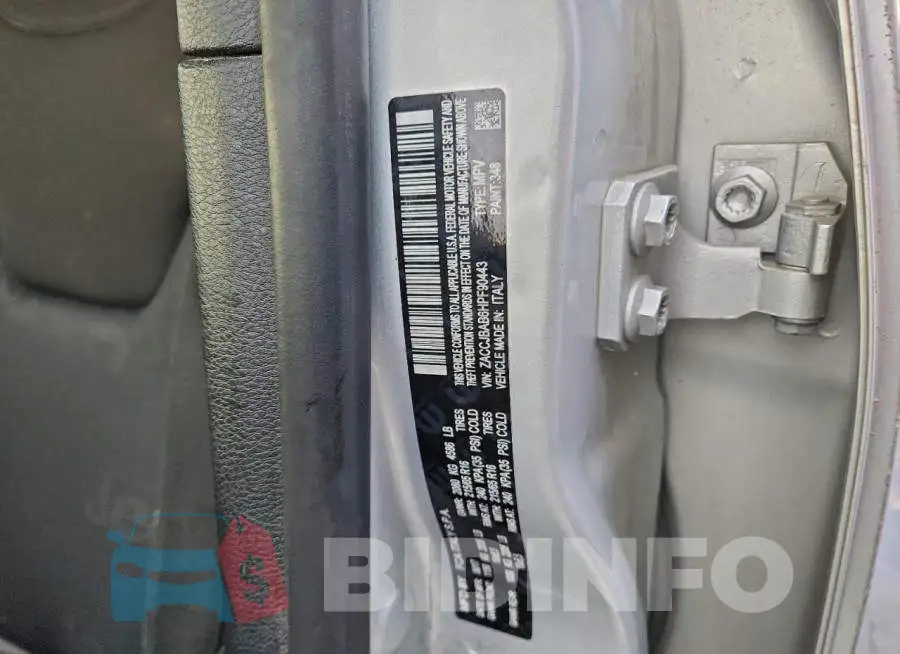 ZACCJBAB6HPF90443 Photo# 13