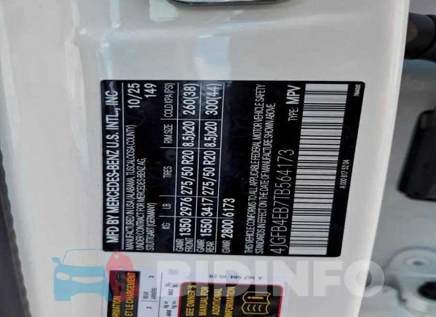 4JGFB4EB7TB564173 Photo# 13