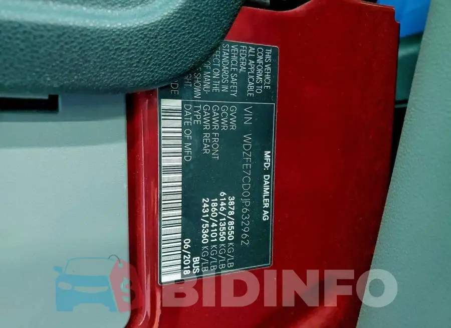WDZFE7CD0JP632962 Photo# 14
