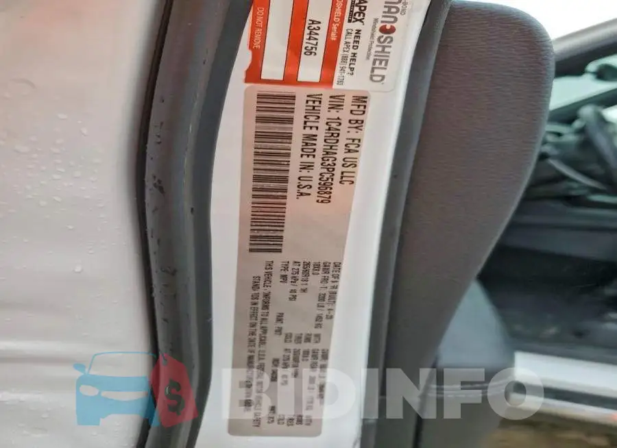 1C4RDHAG3PC596879 Photo# 13