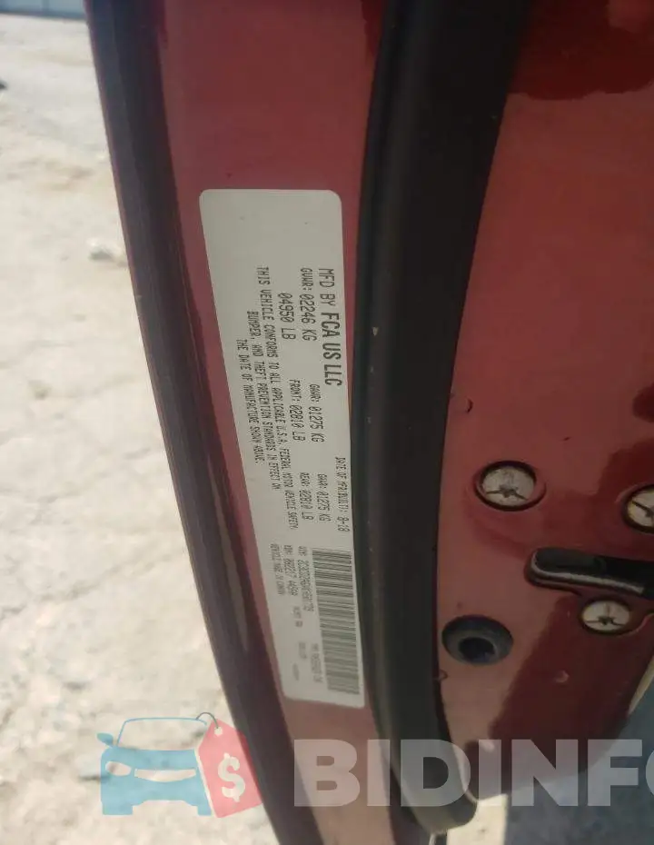 2C3CDZAGXKH501739 Photo# 12