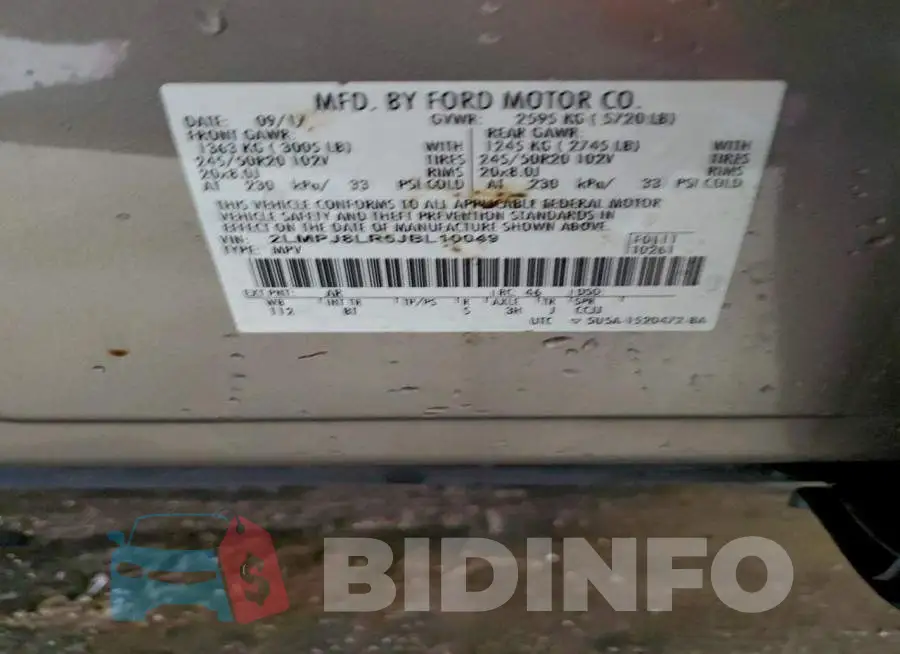 2LMPJ8LR5JBL10049 Photo# 13