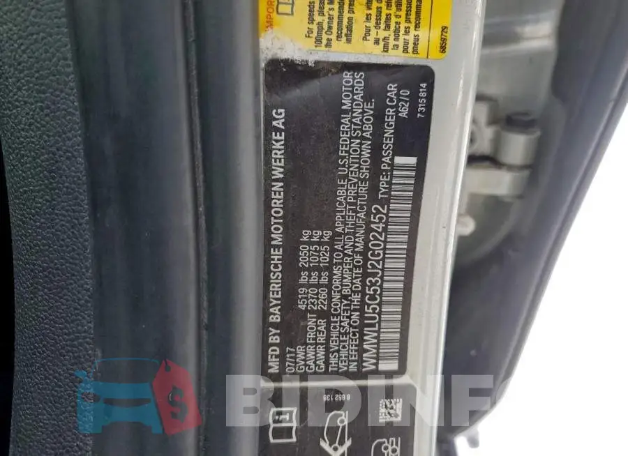 WMWLU5C53J2G02452 Photo# 13