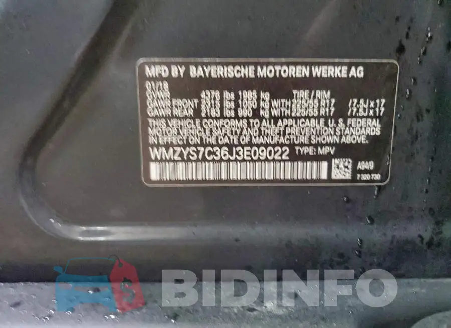 WMZYS7C36J3E09022 Photo# 12