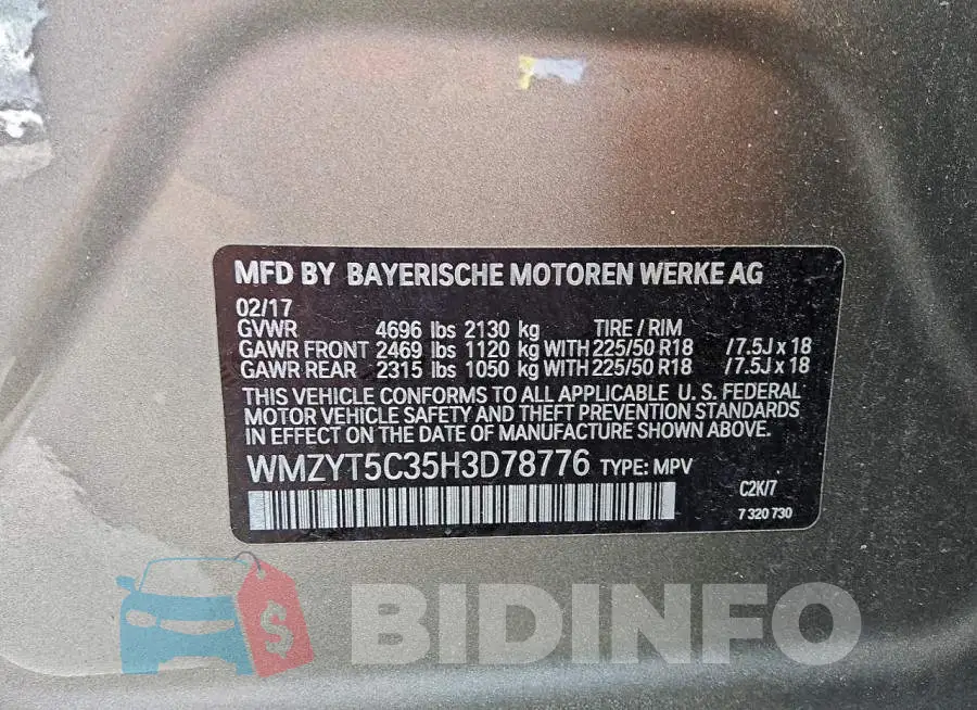 WMZYT5C35H3D78776 Photo# 12