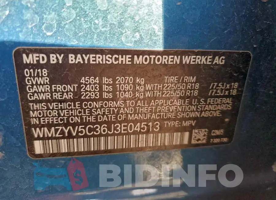 WMZYV5C36J3E04513 Photo# 13