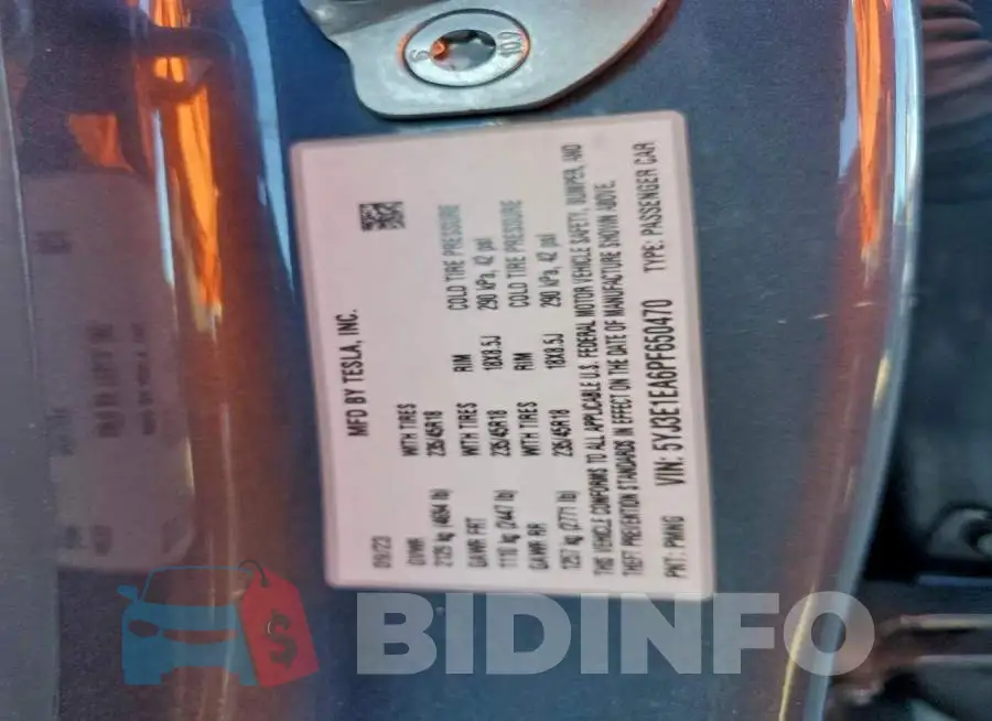 5YJ3E1EA6PF650470 Photo# 12