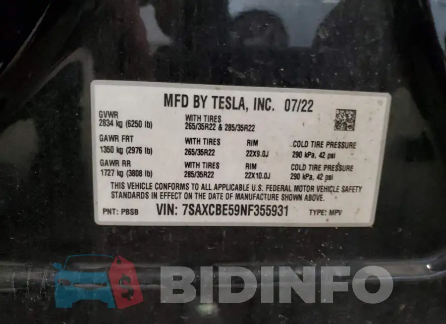 7SAXCBE59NF355931 Photo# 13