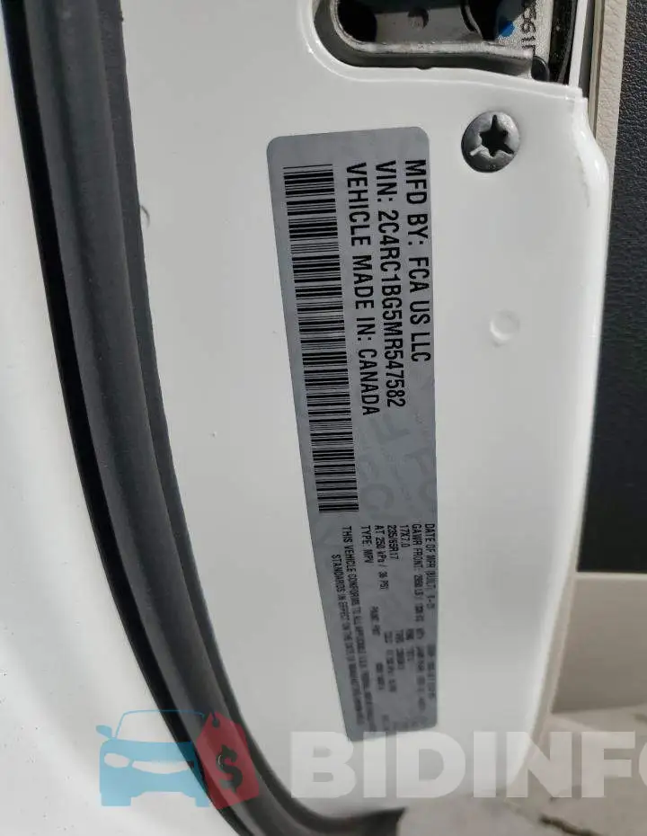 2C4RC1BG5MR547582 Photo# 14