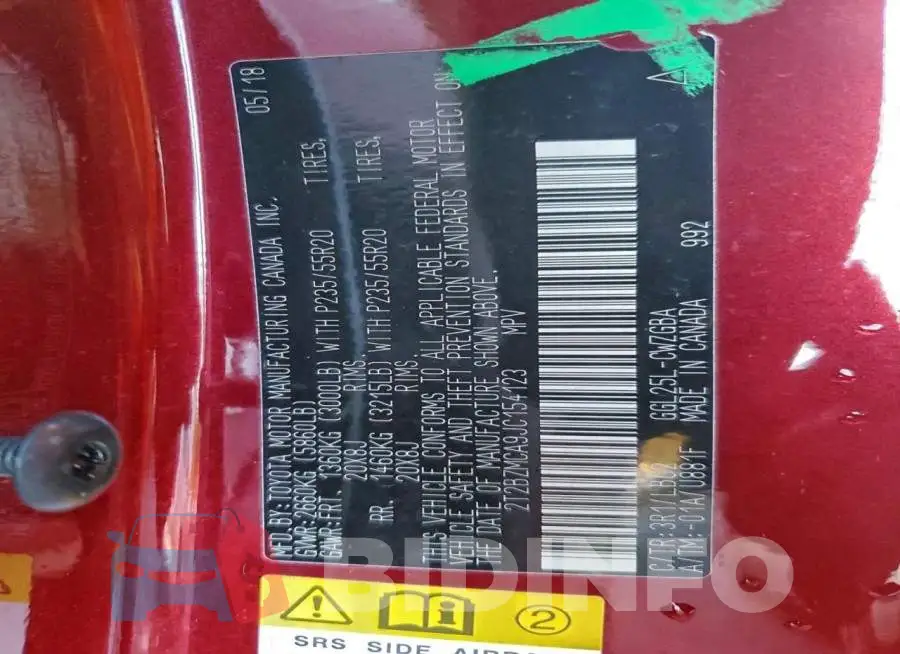 2T2BZMCA9JC154123 Photo# 13