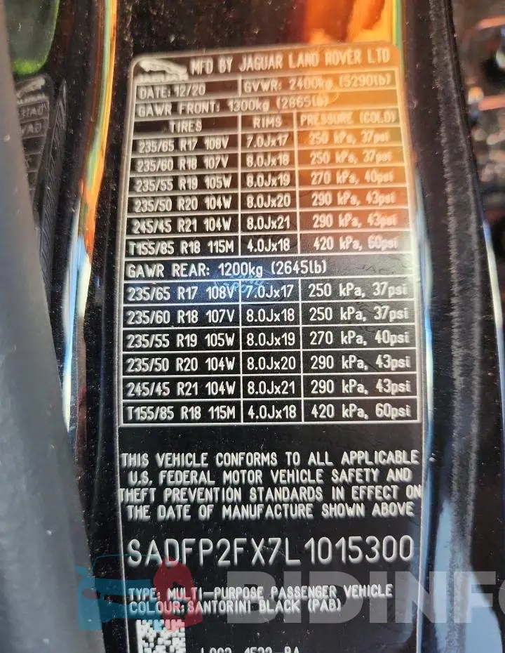 SADFP2FX7L1015300 Photo# 13