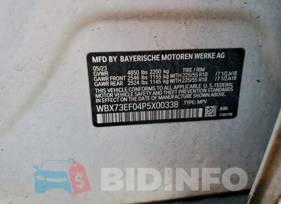 WBX73EF04P5X00338 Photo# 12