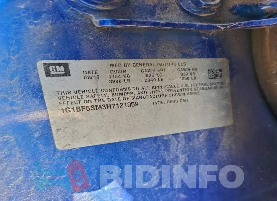 1G1BF5SM3H7121959 Photo# 12