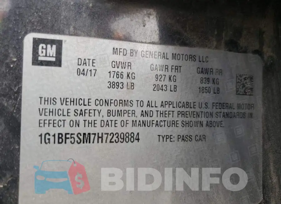 1G1BF5SM7H7239884 Photo# 12