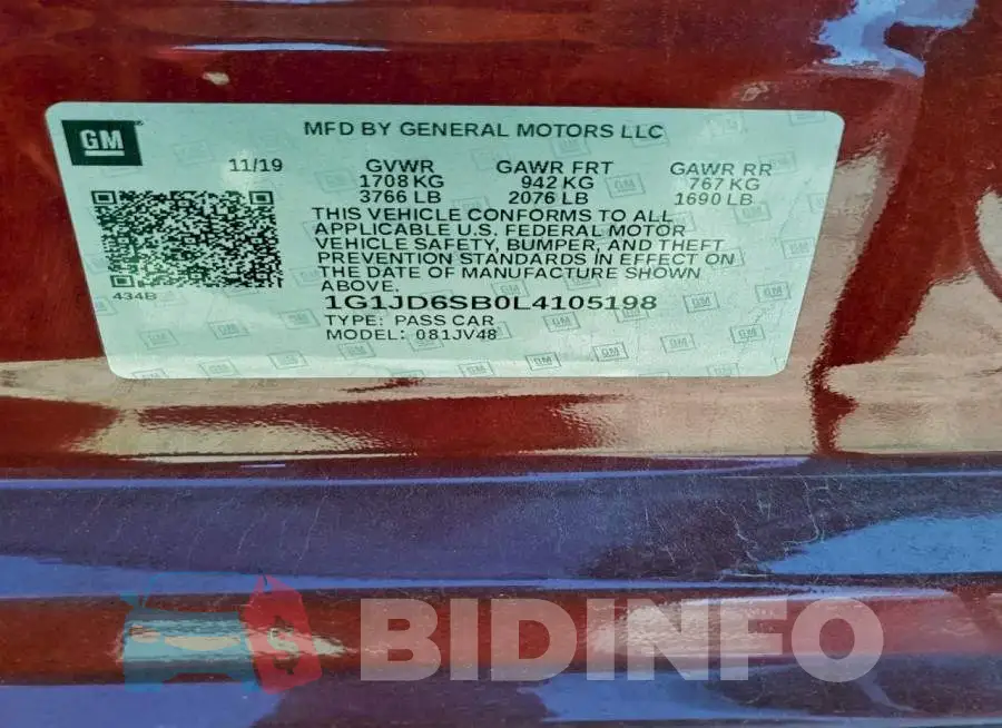 1G1JD6SB0L4105198 Photo# 13