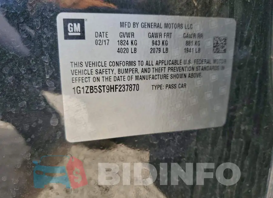 1G1ZB5ST9HF237870 Photo# 12