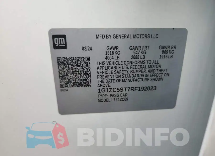 1G1ZC5ST7RF192023 Photo# 12