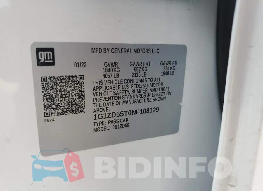 1G1ZD5ST0NF108129 Photo# 13